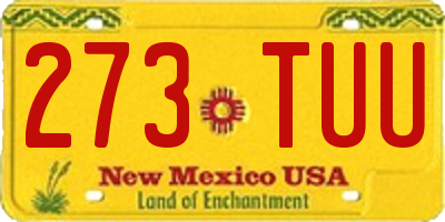 NM license plate 273TUU