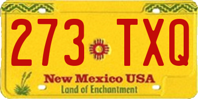 NM license plate 273TXQ