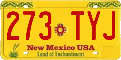 NM license plate 273TYJ
