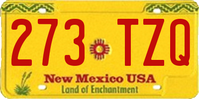 NM license plate 273TZQ