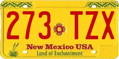 NM license plate 273TZX