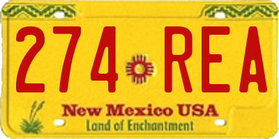 NM license plate 274REA