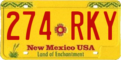 NM license plate 274RKY
