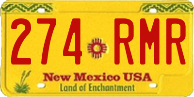 NM license plate 274RMR