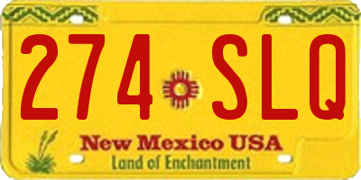 NM license plate 274SLQ