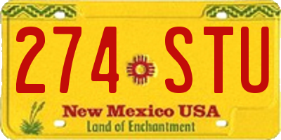 NM license plate 274STU