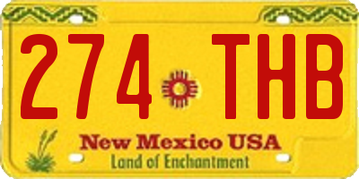 NM license plate 274THB