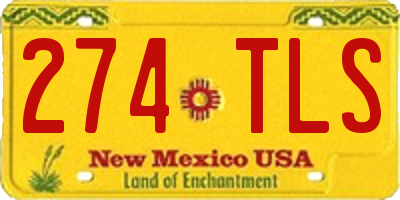 NM license plate 274TLS