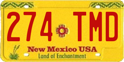 NM license plate 274TMD