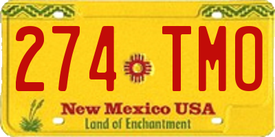 NM license plate 274TMO
