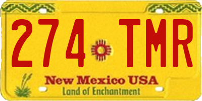 NM license plate 274TMR