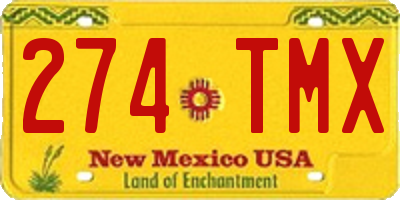 NM license plate 274TMX