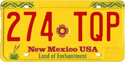 NM license plate 274TQP