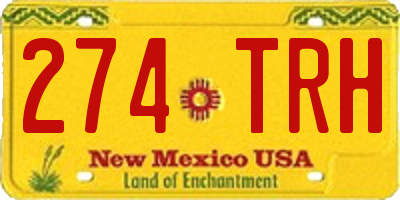 NM license plate 274TRH