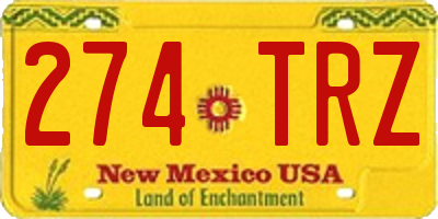 NM license plate 274TRZ