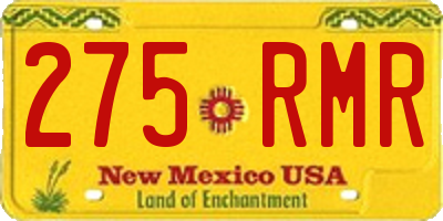 NM license plate 275RMR