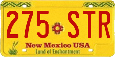 NM license plate 275STR