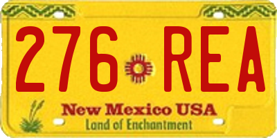 NM license plate 276REA