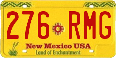 NM license plate 276RMG