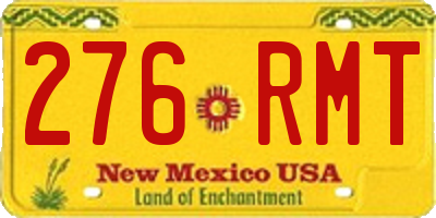 NM license plate 276RMT