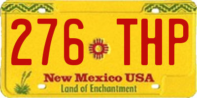 NM license plate 276THP