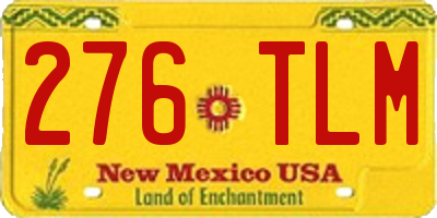 NM license plate 276TLM