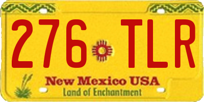 NM license plate 276TLR
