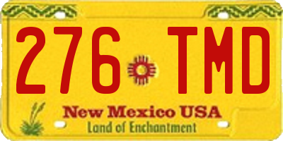 NM license plate 276TMD