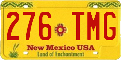 NM license plate 276TMG