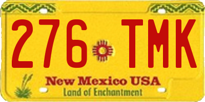 NM license plate 276TMK