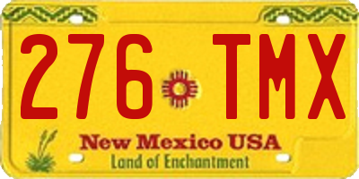 NM license plate 276TMX