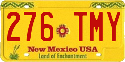 NM license plate 276TMY