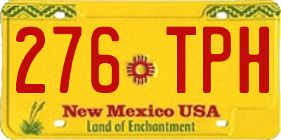 NM license plate 276TPH