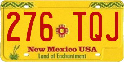 NM license plate 276TQJ