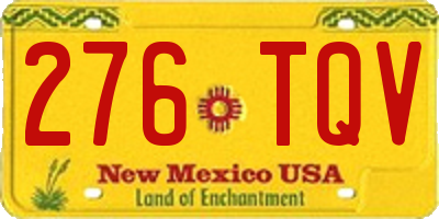 NM license plate 276TQV