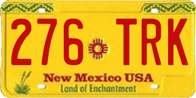 NM license plate 276TRK