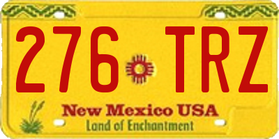 NM license plate 276TRZ