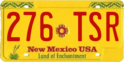 NM license plate 276TSR