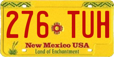 NM license plate 276TUH