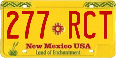 NM license plate 277RCT