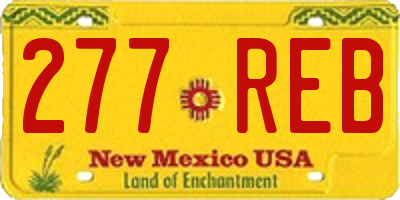 NM license plate 277REB