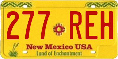 NM license plate 277REH