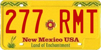 NM license plate 277RMT
