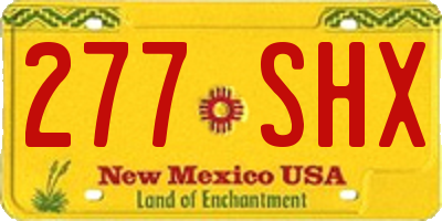 NM license plate 277SHX