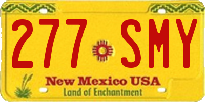 NM license plate 277SMY