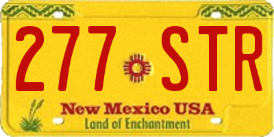 NM license plate 277STR