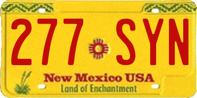 NM license plate 277SYN