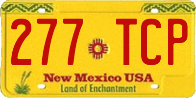 NM license plate 277TCP