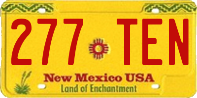 NM license plate 277TEN