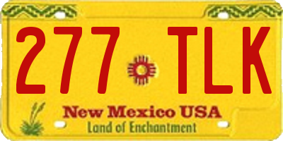 NM license plate 277TLK